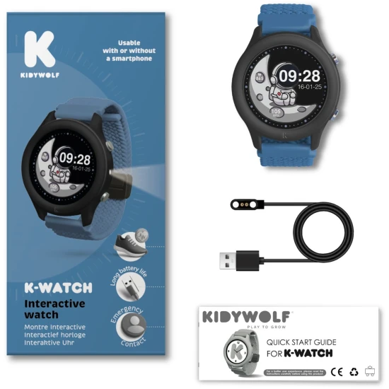 Interaktive Uhr Kidywolf K-Watch Blue Interaktive Uhr Kidywolf K-Watch Blue