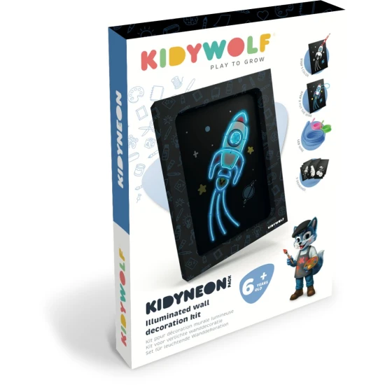 Kreativ-Set Kidywolf Kidyneon Blue Kreativ-Set Kidywolf Kidyneon Blue