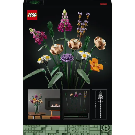 LEGO Blume 10280 – bunte Blumendekoration aus Würfeln