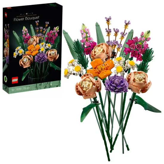 LEGO Blume 10280 – bunte Blumendekoration aus Würfeln