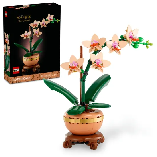 LEGO Botanicals Miniatur-Orchidee im Topf mit goldenen Details