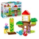 LEGO® DUPLO® Peppa Pig – Garten und Baumhaus mit Peppa und Tom, die den Garten erkunden.