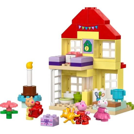 Peppa Pig feiert ihren Geburtstag mit LEGO® DUPLO® – Dekoration, Kuchen und Spaß mit einem Pony und einem Schaf
