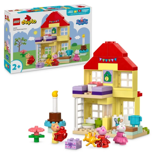 Peppa Pig feiert ihren Geburtstag mit LEGO® DUPLO® – Dekoration, Kuchen und Spaß mit einem Pony und einem Schaf
