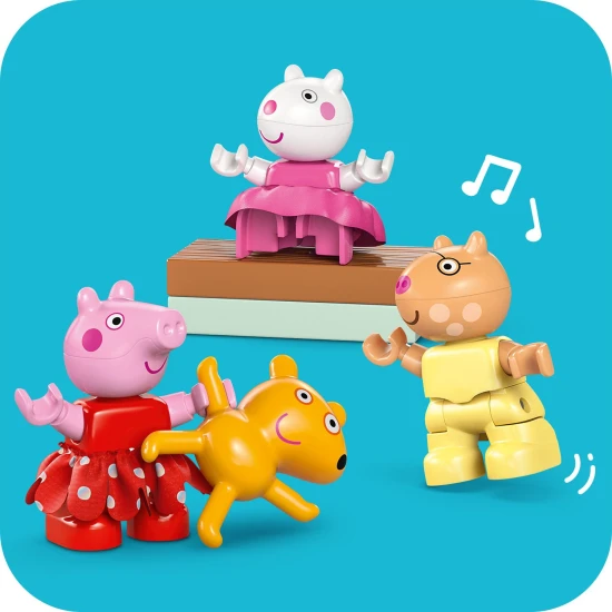 Peppa Pig feiert ihren Geburtstag mit LEGO® DUPLO® – Dekoration, Kuchen und Spaß mit einem Pony und einem Schaf