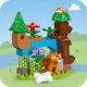 LEGO DUPLO Wildtierfamilien-Lernset für Kinder, Tierfiguren, Elefant, Panda, Tiger, Schildkröte, Hirsch, kreatives Spielen für Kinder