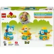 LEGO DUPLO 3 in 1 Tiere auf Rädern 10448 – Ente, Fisch und Hund Bauset für Kinder