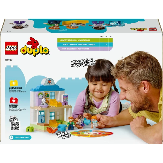 LEGO DUPLO® Krankenhaus mit Arzt, Röntgengerät und Figuren: Bausatz für Kinder
