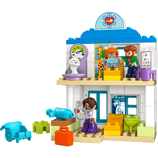 LEGO DUPLO® Krankenhaus mit Arzt, Röntgengerät und Figuren: Bausatz für Kinder