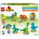LEGO DUPLO 3 in 1 Dinosaurier auf Rädern 10451 – Diplodocus, T-Rex, Triceratops, Stegosaurus, Pteranodon und Parasaurolophus Bauset für Kinder