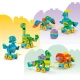 LEGO DUPLO 3 in 1 Dinosaurier auf Rädern 10451 – Diplodocus, T-Rex, Triceratops, Stegosaurus, Pteranodon und Parasaurolophus Bauset für Kinder