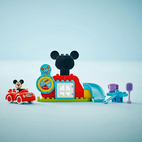 LEGO DUPLO Mickey Mouse Club mit interaktivem Rad und baubarem Spielzeugauto