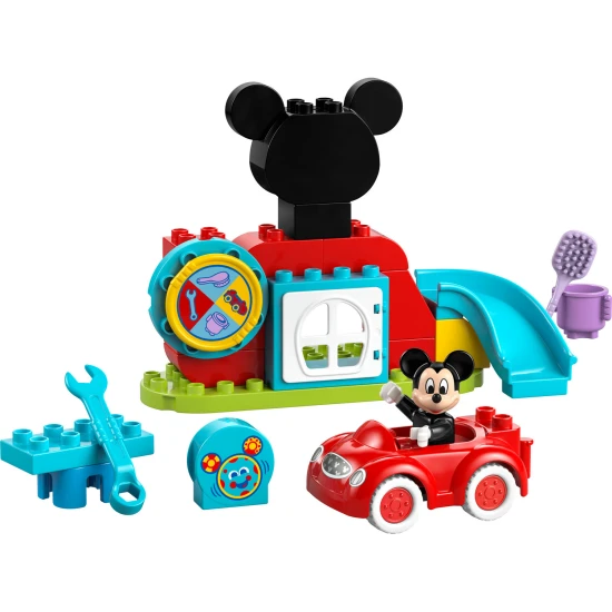 LEGO DUPLO Mickey Mouse Club mit interaktivem Rad und baubarem Spielzeugauto