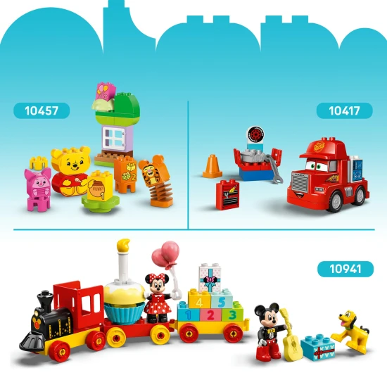 LEGO DUPLO Mickey Mouse Club mit interaktivem Rad und baubarem Spielzeugauto
