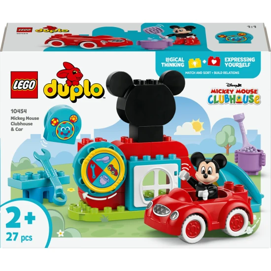 LEGO DUPLO Mickey Mouse Club mit interaktivem Rad und baubarem Spielzeugauto