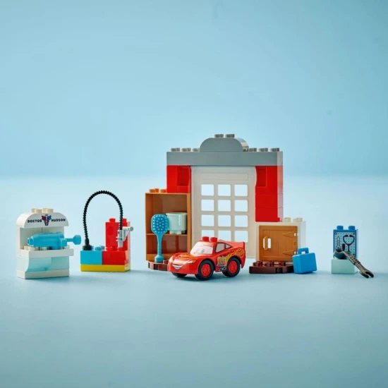 LEGO DUPLO 10456 McQueen und Besuch in Dr. Hudsons Garage – Bauset für Kleinkinder LEGO DUPLO 10456 – McQueen und Besuch in Dr. Hudsons Garage mit Auto und Zubehör
