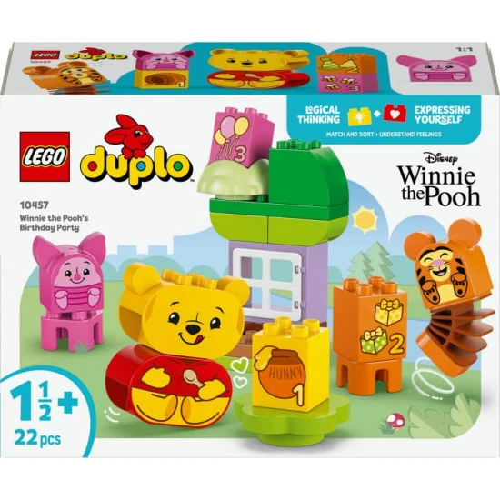 LEGO DUPLO 10457 – Winnie Pu Geburtstagsfeier mit Figuren und Geschenken
