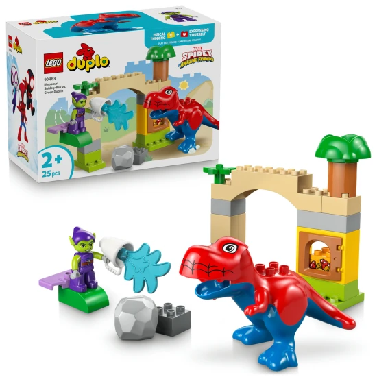 LEGO DUPLO 10463 Spidey-Rex-Dinosaurier gegen Grünen Kobold LEGO DUPLO 10463 Spidey-Rex-Dinosaurier gegen Grünen Kobold