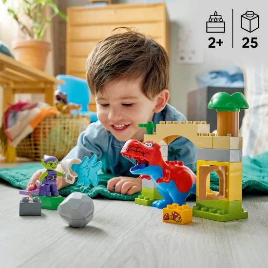 LEGO DUPLO 10463 Spidey-Rex-Dinosaurier gegen Grünen Kobold LEGO DUPLO 10463 Spidey-Rex-Dinosaurier gegen Grünen Kobold