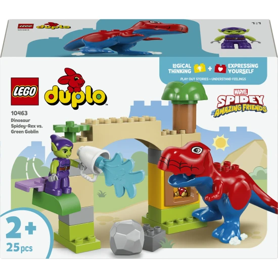 LEGO DUPLO 10463 Spidey-Rex-Dinosaurier gegen Grünen Kobold LEGO DUPLO 10463 Spidey-Rex-Dinosaurier gegen Grünen Kobold