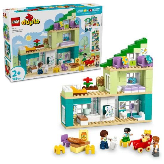 LEGO DUPLO 10470 Modernes Familienhaus 3-in-1 mit Figuren