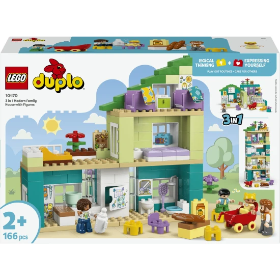 LEGO DUPLO 10470 Modernes Familienhaus 3-in-1 mit Figuren