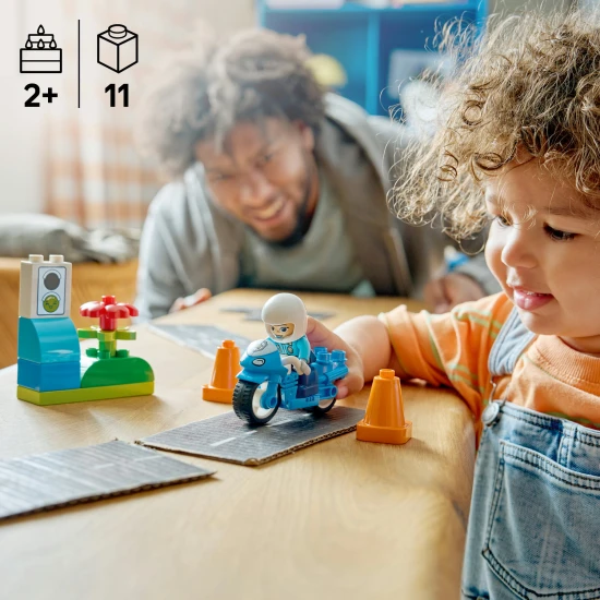 LEGO DUPLO 10471 Blaues Polizeimotorrad