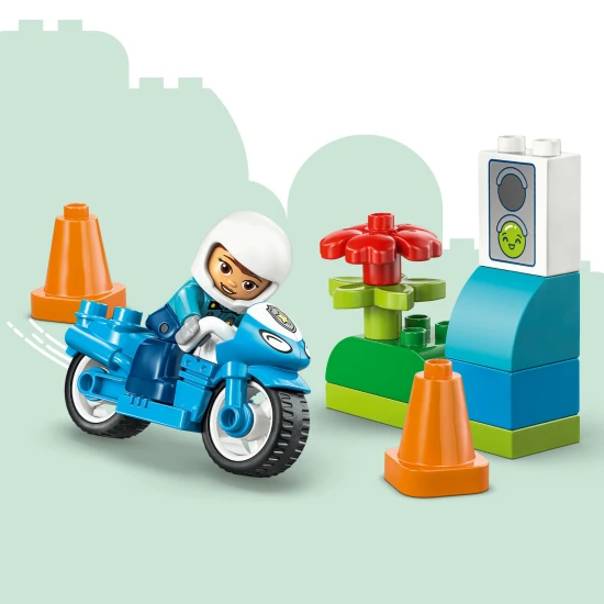 LEGO DUPLO 10471 Blaues Polizeimotorrad