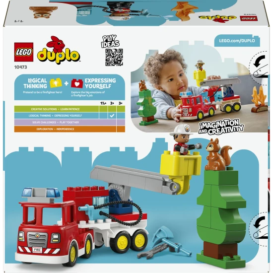 LEGO DUPLO 10473 Feuerwehrfahrzeug mit Schlauch und Feuerwehrmann