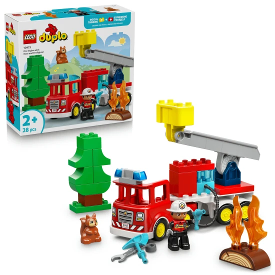 LEGO DUPLO 10473 Feuerwehrfahrzeug mit Schlauch und Feuerwehrmann