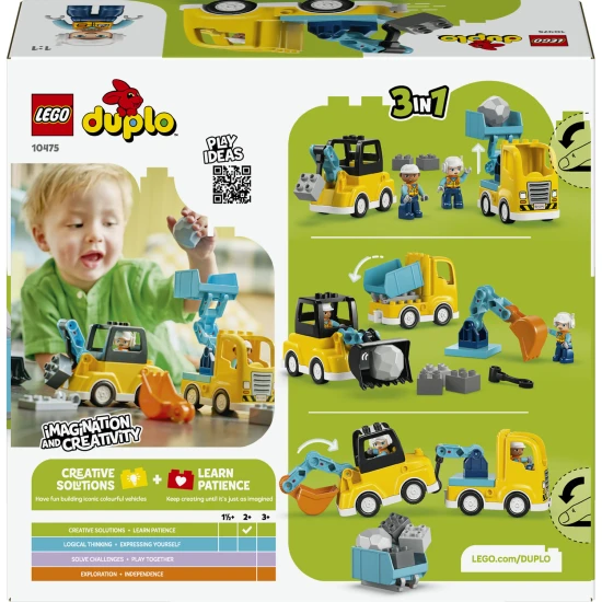 LEGO DUPLO 10475 Baustellenfahrzeuge 3-in-1