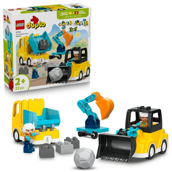 LEGO DUPLO 10475 Baustellenfahrzeuge 3-in-1