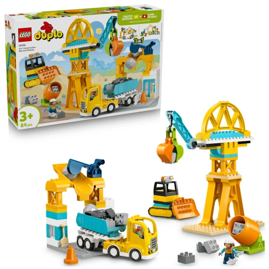 LEGO DUPLO 10476 Baustelle und Fahrzeuge 3-in-1