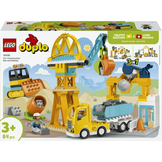 LEGO DUPLO 10476 Baustelle und Fahrzeuge 3-in-1