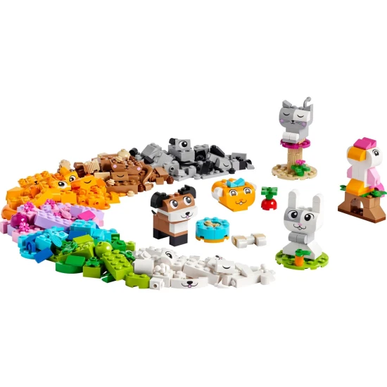 LEGO® Classic Creative Pets Bausatz (11034) – Bauen Sie Ihre Lieblingshaustiere mit bunten LEGO Steinen und einer einfachen Anleitung