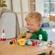 LEGO® Classic Creative Planets (11037) Bauset für Kinder mit Space-Shuttle-, Astronauten- und Sonnensystemmodellen mit bunten Blöcken und leuchtenden Teilen für nächtliche Weltraumerkundungen.