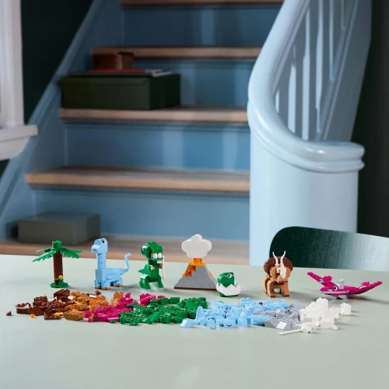 LEGO CLASSIC Kreative Dinosaurier – bunte Bausätze zum Gestalten prähistorischer Kreaturen