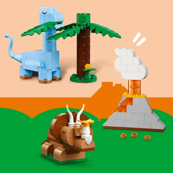 LEGO CLASSIC Kreative Dinosaurier – bunte Bausätze zum Gestalten prähistorischer Kreaturen