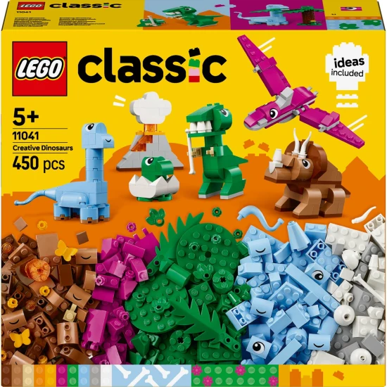 LEGO CLASSIC Kreative Dinosaurier – bunte Bausätze zum Gestalten prähistorischer Kreaturen