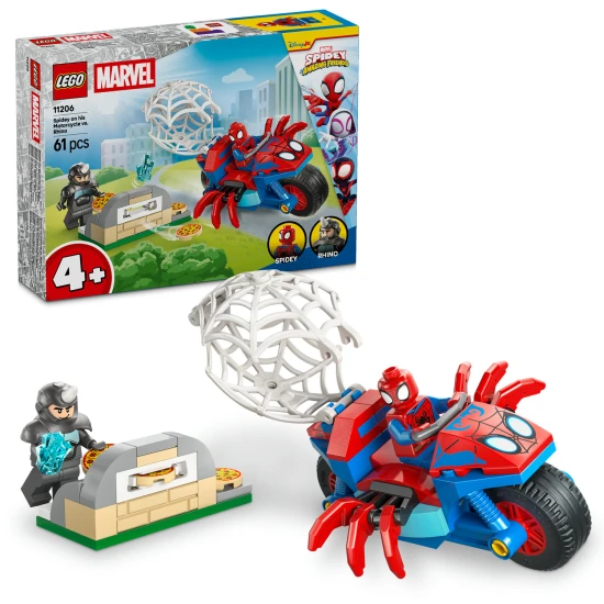 LEGO Marvel 11206 Spideys Motorrad gegen Rhino