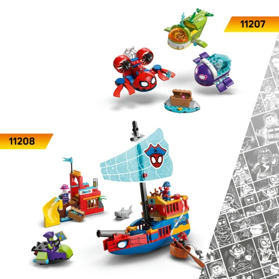 LEGO Marvel 11206 Spideys Motorrad gegen Rhino