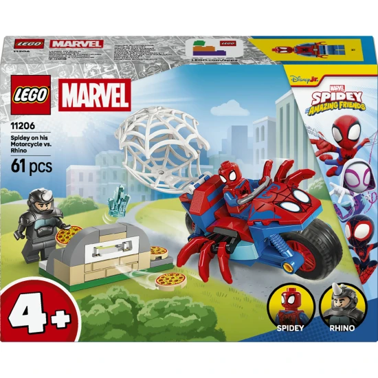 LEGO Marvel 11206 Spideys Motorrad gegen Rhino