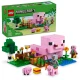 LEGO Minecraft Schweinehaus 21268 – Bauset mit Piglin, Tieren und Farm für Kinder