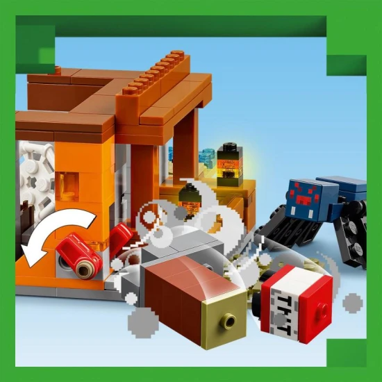 LEGO Minecraft 21269 – Expedition in die Mine & Gürteltiere mit Dynamit, Minen und Tieren