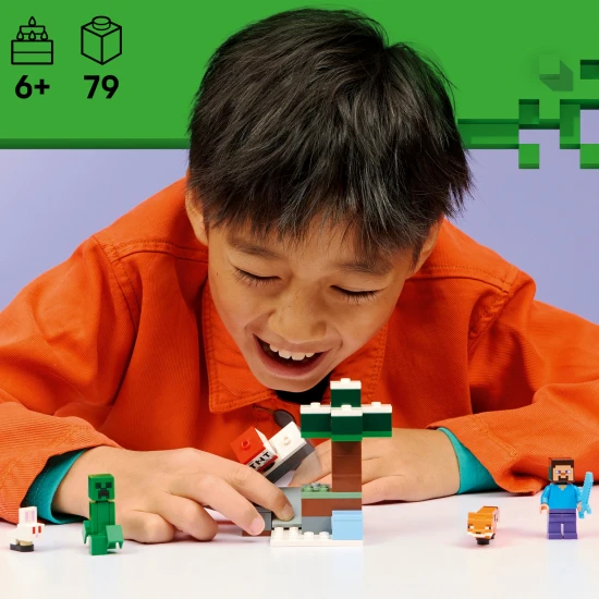 LEGO Minecraft 21583 Steve und das Taiga-Abenteuer
