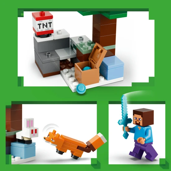 LEGO Minecraft 21583 Steve und das Taiga-Abenteuer