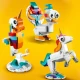 Der LEGO® Creator 3-in-1-Bausatz (31140) mit einem magischen Einhorn, einem Seepferdchen und einem Pfau enthält farbenfrohe positionierbare Modelle zum Bauen und Ausstellen, ideal für Kinder ab 7 Jahren.