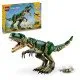 LEGO® Creator 3-in-1-Modelle: T-Rex, Triceratops und Pterodactylus in Aktion – das perfekte Set für Dinosaurierliebhaber.
