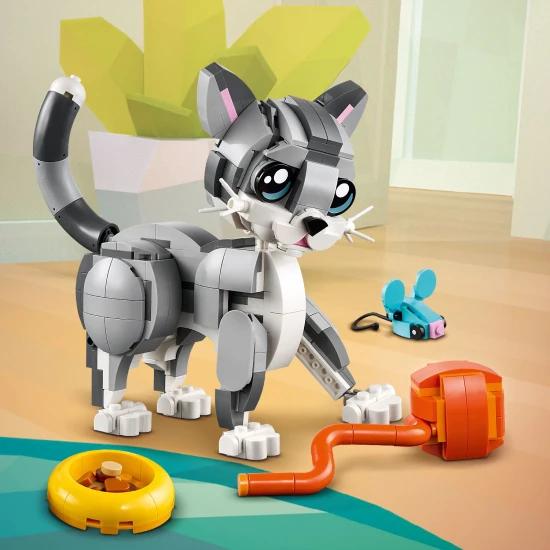 Kreatives Bauen mit dem LEGO Creator Bausatz – Katze, Hund und Taube