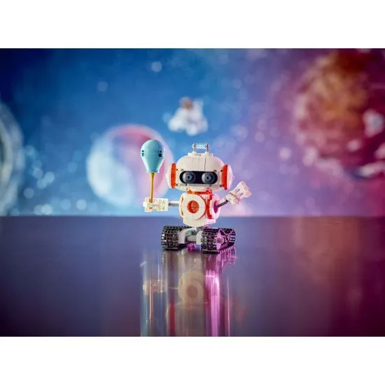 LEGO CREATOR Weltraumroboter – Roboter, Weltraumhund und Rakete in einem Set mit beweglichen Teilen und einem Lichtwürfel.